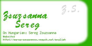 zsuzsanna sereg business card